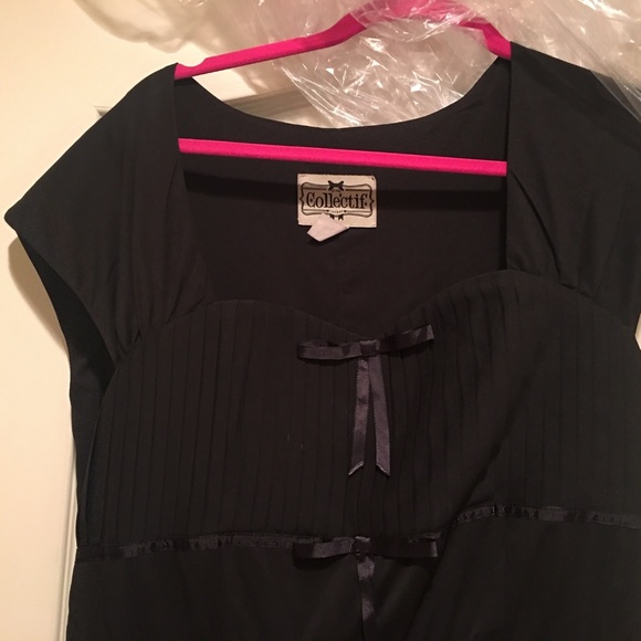 Collectif Chiffon Party Dress PinUp NWOT - Picture 3 of 5